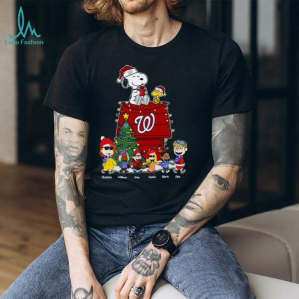 Washington Nationals Holiday Peanuts Shirt – Personalized Christmas Tee For MLB Fans & Baseball Family Gift