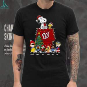 Washington Nationals Holiday Peanuts Shirt – Personalized Christmas Tee For MLB Fans & Baseball Family Gift