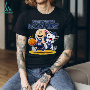 Washington Wizards X Charlie Brown And Snoopy Playing Basketball Shirt