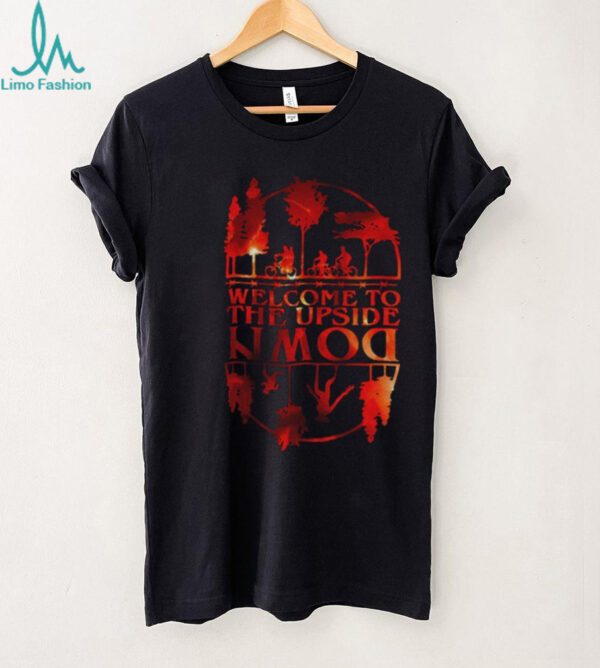 Welcome to the Upside Down Silhouette Sunset Halloween shirt