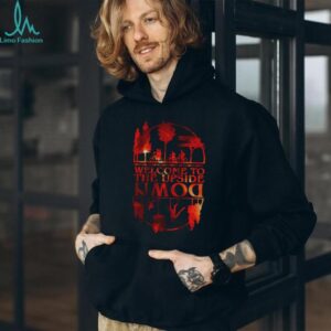 Welcome to the Upside Down Silhouette Sunset Halloween shirt