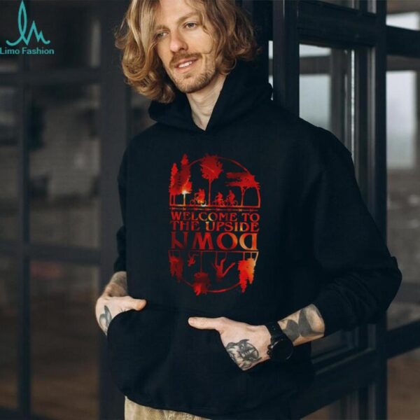 Welcome to the Upside Down Silhouette Sunset Halloween shirt