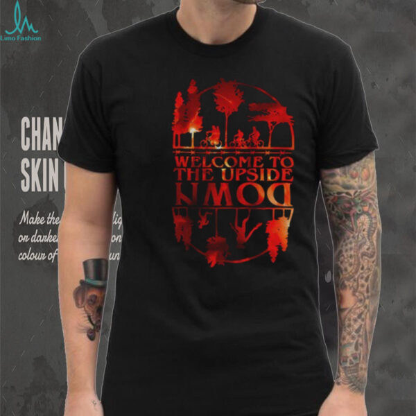 Welcome to the Upside Down Silhouette Sunset Halloween shirt