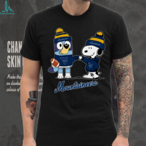 West Virginia Mountaineers Christmas Snoopy Bluey NCAA Cute Football Shirt