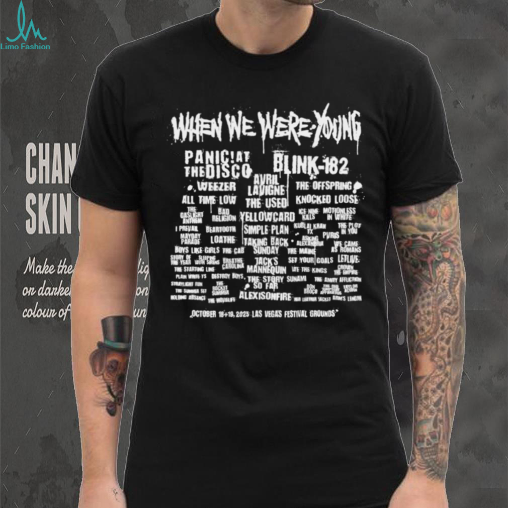 When We Were Young Festival Store Dog Lineup Shirt When We Were Young Festival Store Dog Lineup Shirt