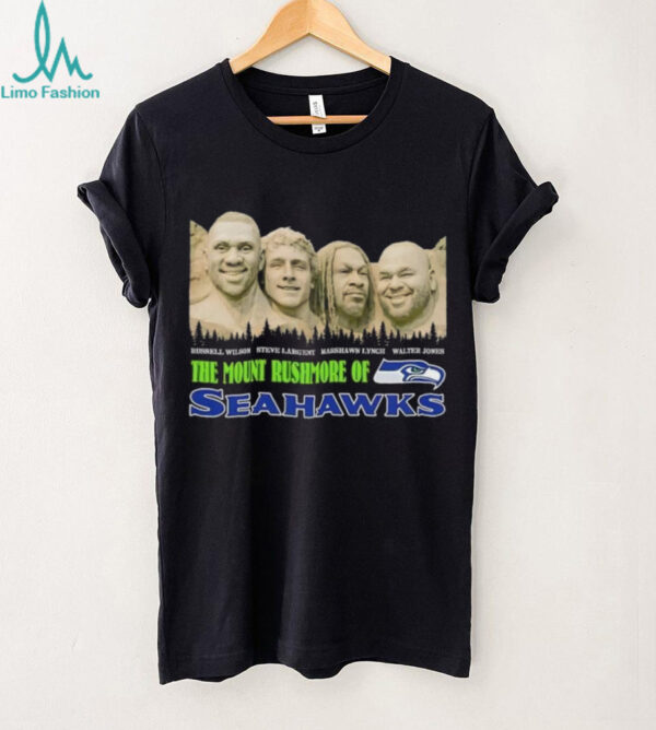 Wilson Largent Lynch Jones the mount rushmore of Seattle Seahawks shirt