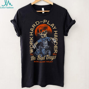 Work Hard, Play Harder Skeleton Tee