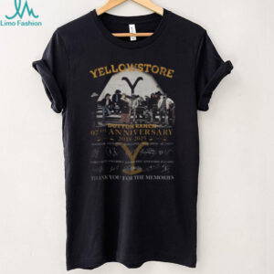 Yellowstone Dutton Ranch 07th Anniversary 2018 2025 Thank You For The Memories Shirt