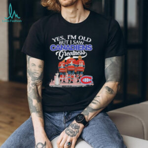 Yes I’m old but I saw Canadiens greatness legends Richard Beliveau Lafleur skyline shirt