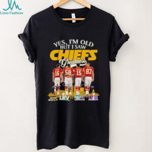 Yes I’m old but I saw Kansas City Chiefs greatness Dawson Thomas Mahomes Kelce skyline shirt