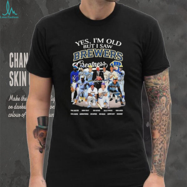 Yes I’m old but I saw Milwaukee Brewers greatness Paul Molitor and legends signatures shirt