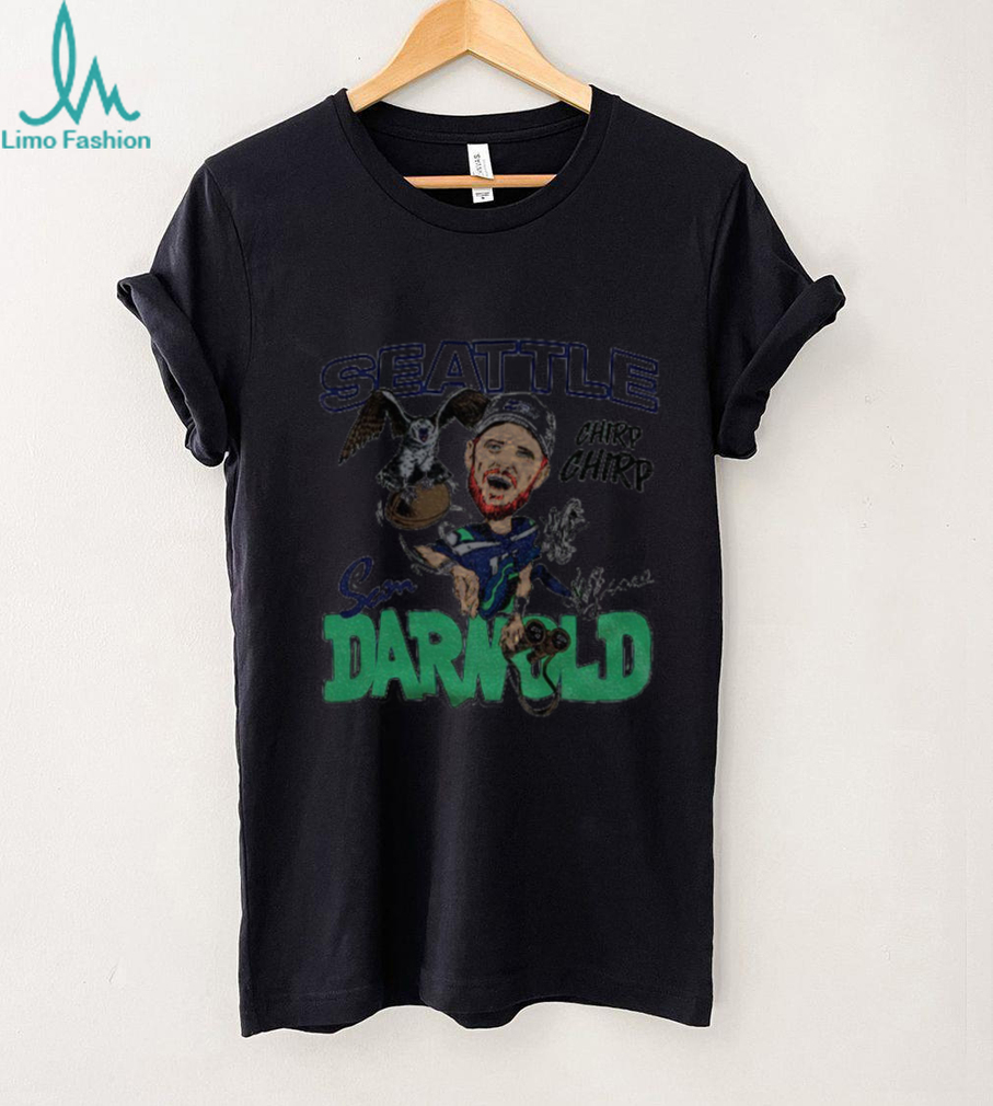 Sam Darnold Seattle Seahawks Caricature Player Chirp Chirp signature shirt Sam Darnold Seattle Seahawks Caricature Player Chirp Chirp signature shirt