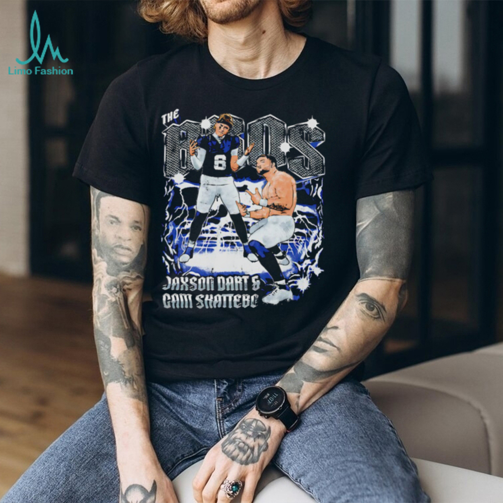The Bros Jaxson Dart and Cam Skattebo New York Giants NFL graphic shirt The Bros Jaxson Dart and Cam Skattebo New York Giants NFL graphic shirt