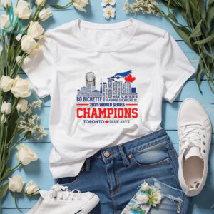 2025 Toronto Blue Jays World Series Champions Players name city skyline shirt