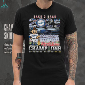 2025 World Series Back 2 Back Champions Los Angeles Dodgers T Shirt