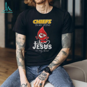 Chiefs in My Veins Jesus in My Heart T Shirt