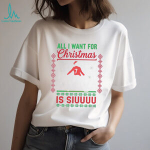 All I Want for Christmas Is Siuuu Sweatshirt Ronaldo Portugal Xmas Jumper