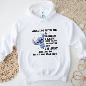 Arguing With Me Is Pointless Funny Stitch T Shirt