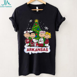 Arkansas Peanuts Snoopy and Friends Christmas Shirt