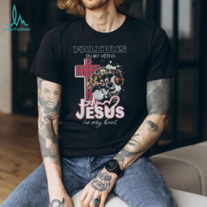 Atlanta Falcons In My Veins Jesus In My Heart T Shirt
