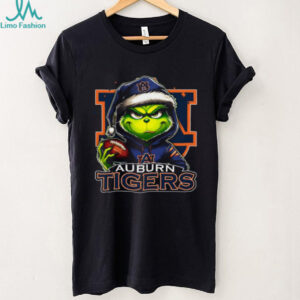Auburn Tigers Grinch Stealing Christmas T Shirt