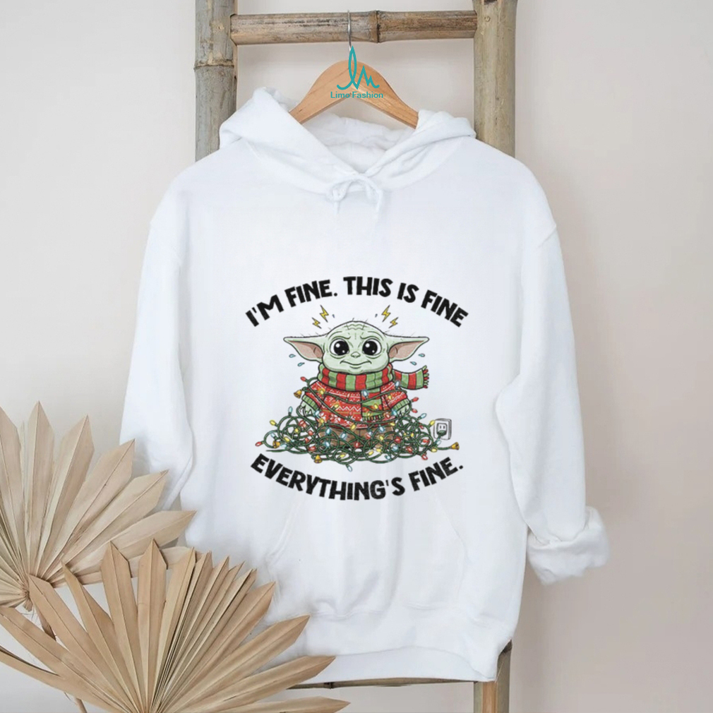 Baby Yoda I’m fine this is fine everything’s fine Christmas shirt Baby Yoda I’m fine this is fine everything’s fine Christmas shirt