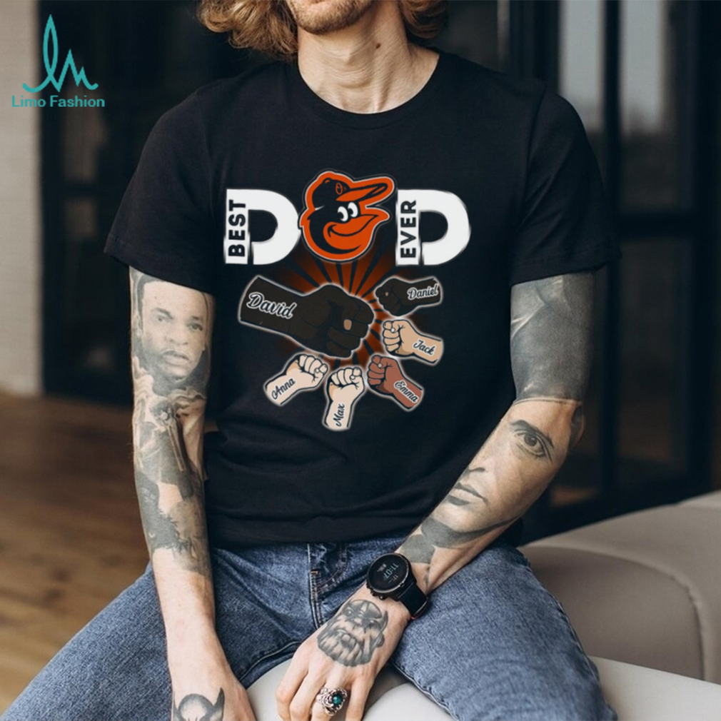 Baltimore Orioles Best Dad Personalized T Shirt Baltimore Orioles Best Dad Personalized T Shirt
