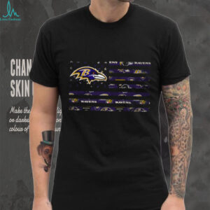 Baltimore Ravens American Flag T Shirt