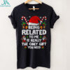 Merry Christmas Red Santa Hat Reindeer Xmas Matching Family T Shirt