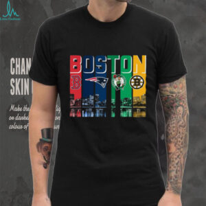 Boston Sports City Skyline T Shirt