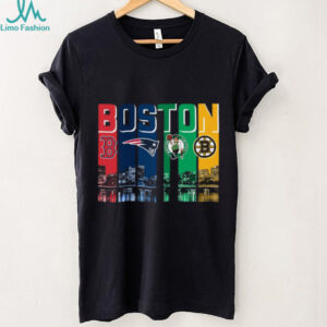 Boston Sports City Skyline T Shirt