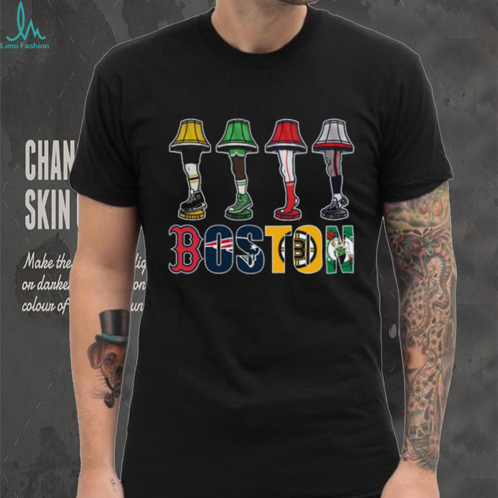 Boston Sports Teams Leg Lamp T Shirt Boston Sports Teams Leg Lamp T Shirt