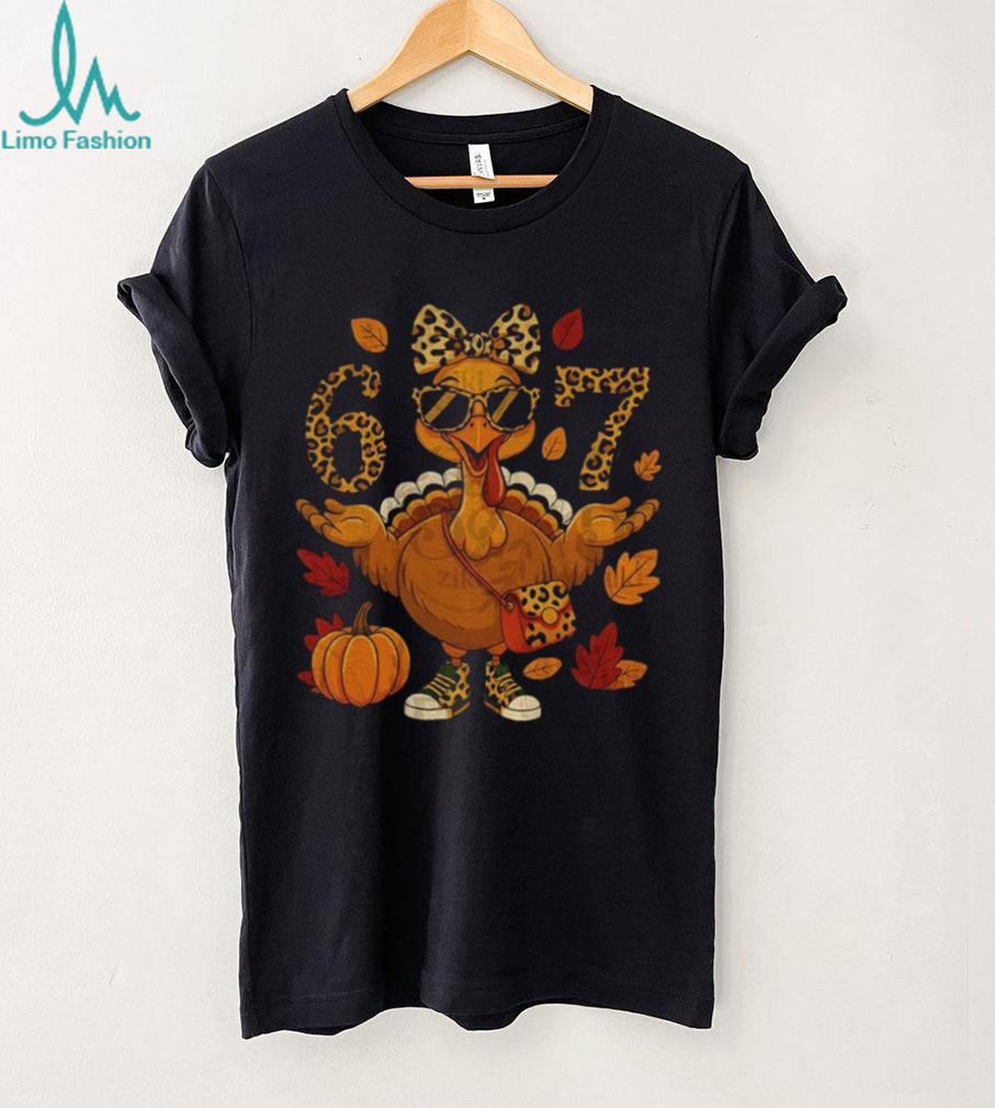 Boujee turkey leopard bow fall 6 7 meme Happy Thanksgiving shirt Boujee turkey leopard bow fall 6 7 meme Happy Thanksgiving shirt