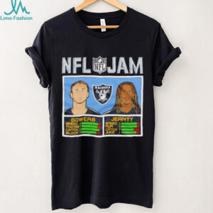 Brock Bowers and Ashton Jeanty NFL Jam Las Vegas Raiders shirt