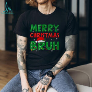 Bruh Meme Funny Saying Bro Greeting Teens Boys Men Christmas T Shirt