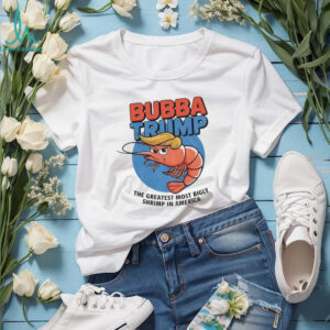 Bubba Trump Greatest Bigly Shrimp America funny parody USA logo shirt