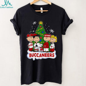Buccaneers Peanuts With Friends Christmas Tee