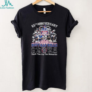 Buffalo Bills 65th Anniversary 1960 2025 Commemorative T Shirt