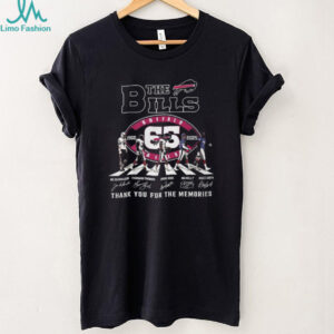 Buffalo Bills 65th Anniversary Thank You For The Memories T Shirt