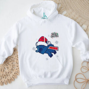 Buffalo mascot Santa hat Buffalo Bills Merry Christmas 2025 shirt
