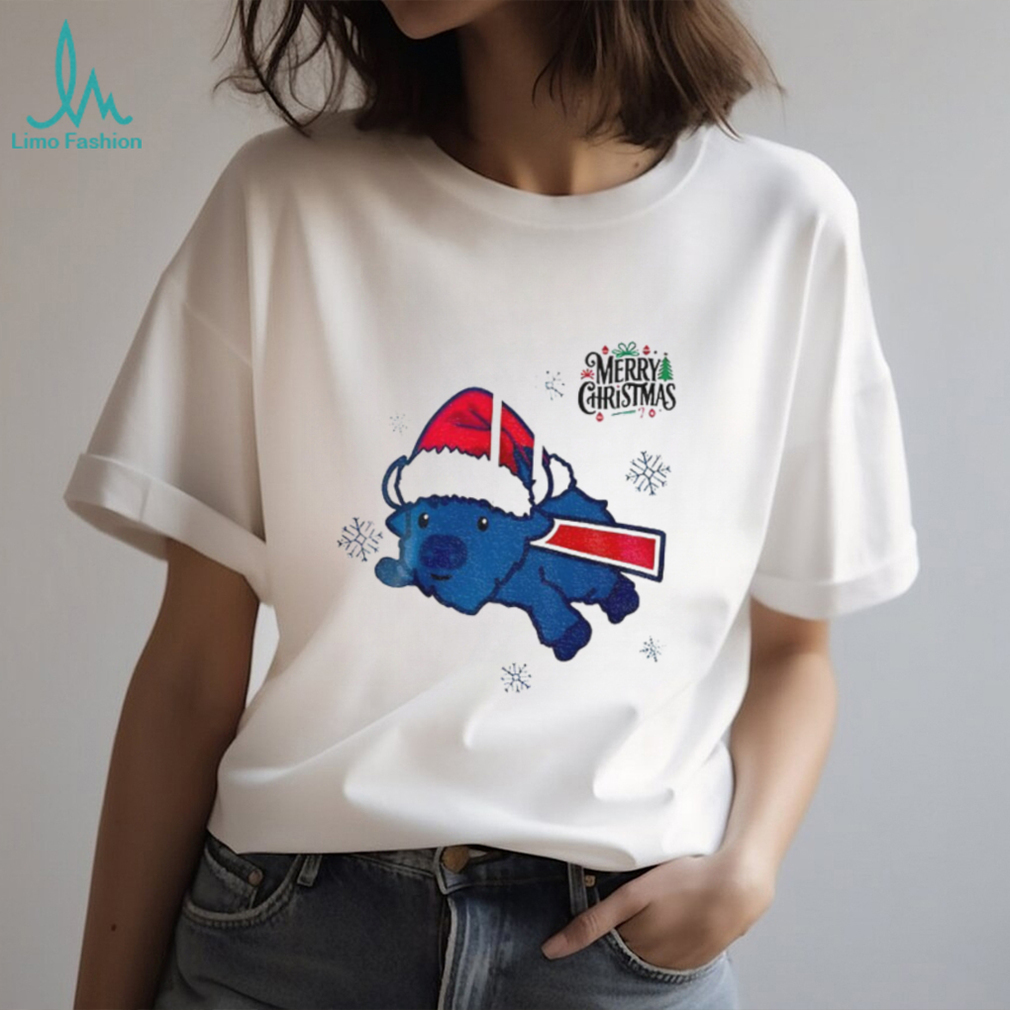 Buffalo mascot Santa hat Buffalo Bills Merry Christmas 2025 shirt Buffalo mascot Santa hat Buffalo Bills Merry Christmas 2025 shirt