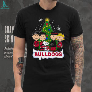 BullDogs Peanuts Snoopy and Friends Christmas Shirt
