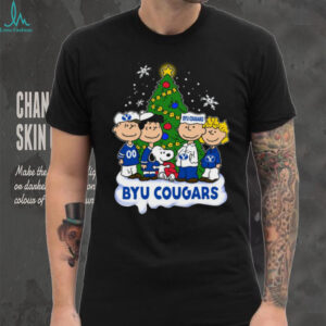 Byu Cougars Peanuts Snoopy and Friends Christmas Shirt