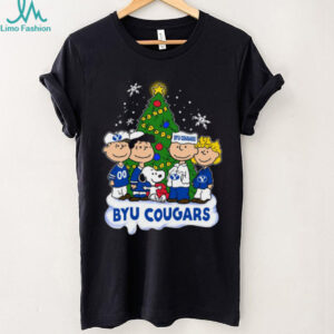 Byu Cougars Peanuts Snoopy and Friends Christmas Shirt