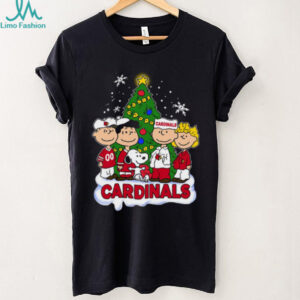 Cardinals Peanuts Snoopy and Friends Christmas Shirt