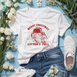Cat Litters Full smoking Merry Christmas shirt