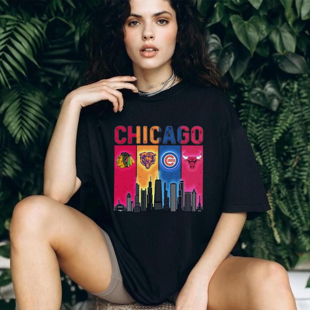 Chicago Bulls Chicago Cubs Chicago Bears And Chicago Blackhawks My City My Team Chicago Skyline T shirts Chicago Bulls Chicago Cubs Chicago Bears And Chicago Blackhawks My City My Team Chicago Skyline T shirts