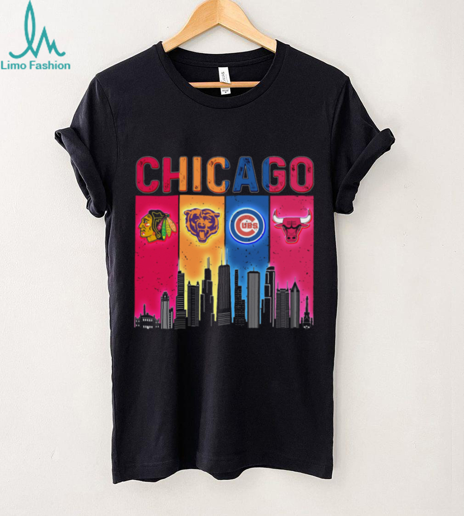 Chicago Bulls Chicago Cubs Chicago Bears And Chicago Blackhawks My City My Team Chicago Skyline T shirts Chicago Bulls Chicago Cubs Chicago Bears And Chicago Blackhawks My City My Team Chicago Skyline T shirts