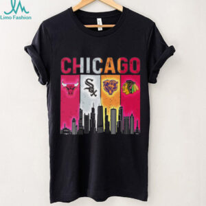 Chicago Sports Skyline T Shirt