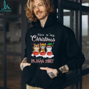 Christmas Cat Pajama Shirt